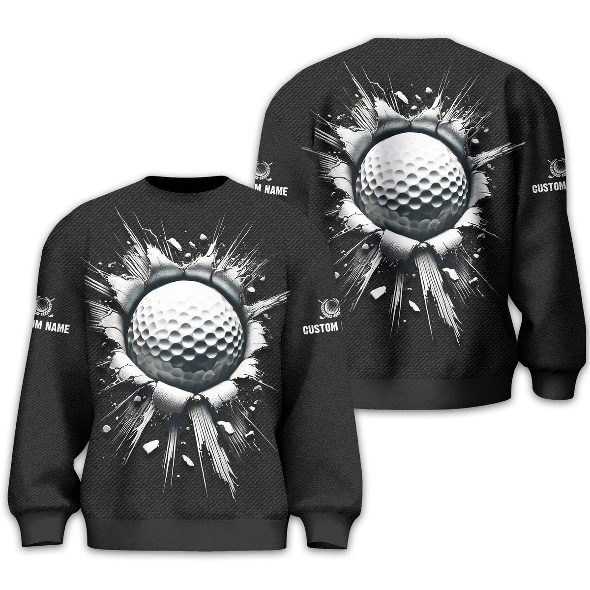 Personalized Black Golf Polo Shirt, Golf Shirt, Gift For Golfers