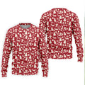 Gingerbread Man Christmas Pine Tree Candy Canes Red And White Polo Shirts For Men, Christmas Golf Shirt