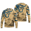 Mermaid Princess Vintage Nautical Hawaiian Golf Shirt, Men's Golf Shirt, Polo Shirts For Men