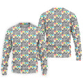 In A World Where You Can Be Anything Be Kind Autism Awareness Puzzle Pattern White Golf Shirt, Polo Shirts For Men