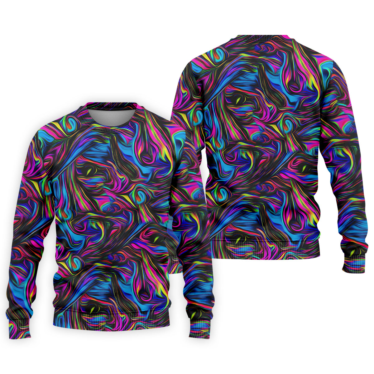 Vibrant Neon Liquid Marble Abstract Golf Shirt, Mens Golf Shirts, Golf Polo Shirts For Men