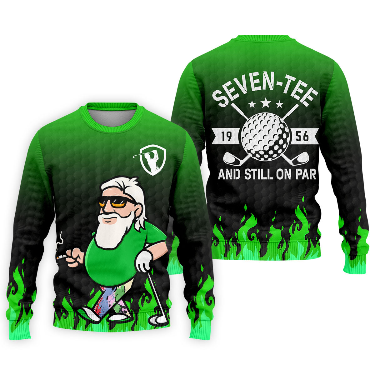 Custom Year Seven Tee And Still On Par Golf Polo Shirt, Mens Golf Shirts, Hawaiian Golf Shirt