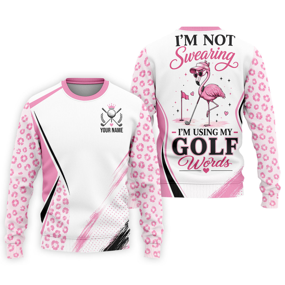 Custom I'm Not Swearing I'm Using My Golf Words Golf Shirt, Mens Golf Polo, Golf Shirts For Men