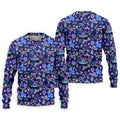 Mexican Holiday Symbols Neon Pattern Cinco De Mayo Celebration Fiesta Themed Golf Shirts For Men