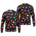 Dinosaur Lover Colorful Golf Shirt, Men’s Golf Shirt, Golf Polo Shirts For Men