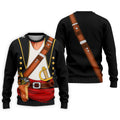 Swashbuckler Pirate Golf Shirt, Caribbean Captain Costume Pattern, Golf Shirt For Men