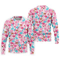 Funny Pink Flamingo Pattern Polo Golf Shirt, Mens Golf Polo, Golf Shirts For Men