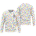 In A World Where You Can Be Anything Be Kind Golf Tops For Men, Autism Awareness Color Golf Shirts For Men
