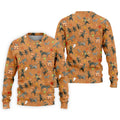 Vintage Black Cat Halloween Pattern Polo Shirt, Mens Golf Polo, Golf Apparel For Men