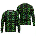 Neon Green Cocktails Three Leaf Clover St Patrick's Day Golf Shirt, Golf Gift For Men, Golf Shirts For Men
