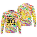 Broken Crayons Still Color Golf Polo Shirt, Men's Golf Shirt, Mental Health Awareness Shirt