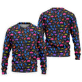 Neon Desert Cactus Buffalo Hawaiian Golf Shirt, Mens Golf Polo, Printed Golf Shirts