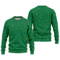 Golf And Beer Lucky Four Leaf Clover St Patrick's Day Green Golf Tops For Men, Golf Gift For Men
