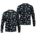 Flamingo Tropical Gradient Colors Retro Golf Shirt, Golf Tops For Men, Golf Shirts For Men
