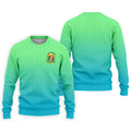 Tropical Retired Parrot Cocktail Golf Polo Shirt, Golf Shirts For Men, Printed Golf Shirts