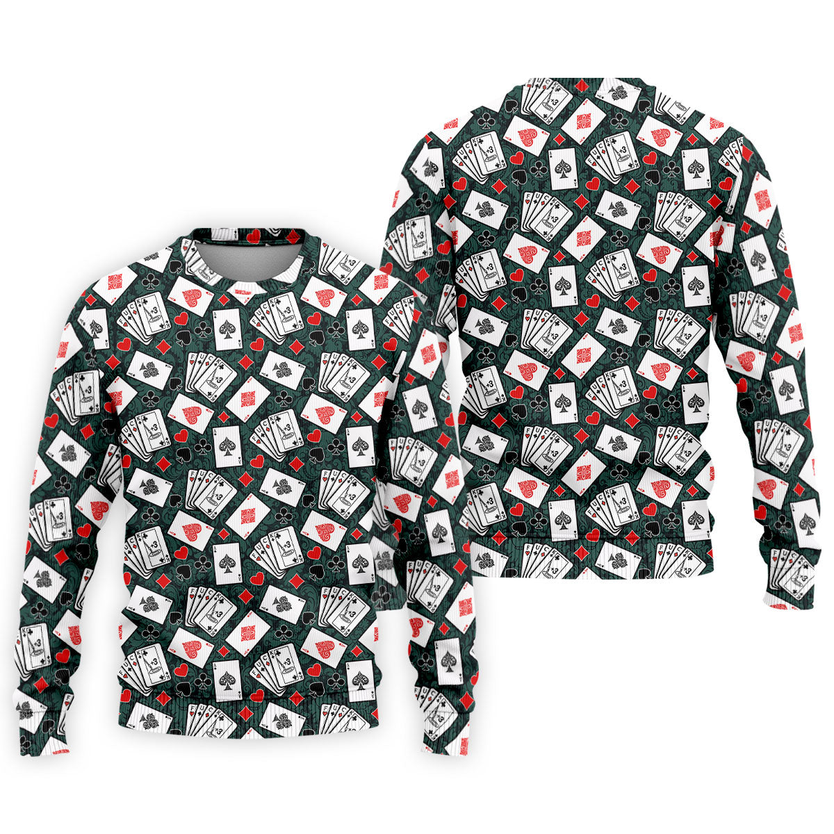 Funny F*ck Three Putts Cards Casino Themed Golf Tops For Men, Polo Shirts For Men, Golf Shirts For Men