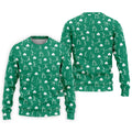 Stick Figure Golf Pose St Patrick's Day Shamrock Green Golf Shirt, Polo Shirts For Men, Golf Shirts For Men