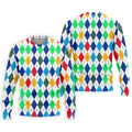 Colorful Argyle Golf Shirt, Classic Diamond Pattern Polo, Polo Shirts For Men