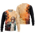 Gentleman Monkey Whiskey Golden Sunset Hawaiian Golf Polo, Golf Tops For Men, Golfing Apparel