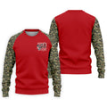 RED Friday Untill They Get Home Red Camo Golf Shirt, Veteran Memorial 250 Years Polo Shirts For Men