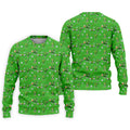 Three Leaf Clover Golf And Beer St Patrick's Day Green Golf Shirt, Fun Golf Shirts For Men, Polo Shirts For Men