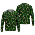 St Patrick's Day Golf Leprechaun Pose Shamrock Golf Shirt, Fun Golf Shirts For Men, Polo For Men