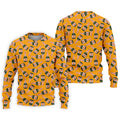 Rosé Champagne Seamless Pattern Yellow Golf Shirt, Polo Shirts For Men, Golf Shirts For Men