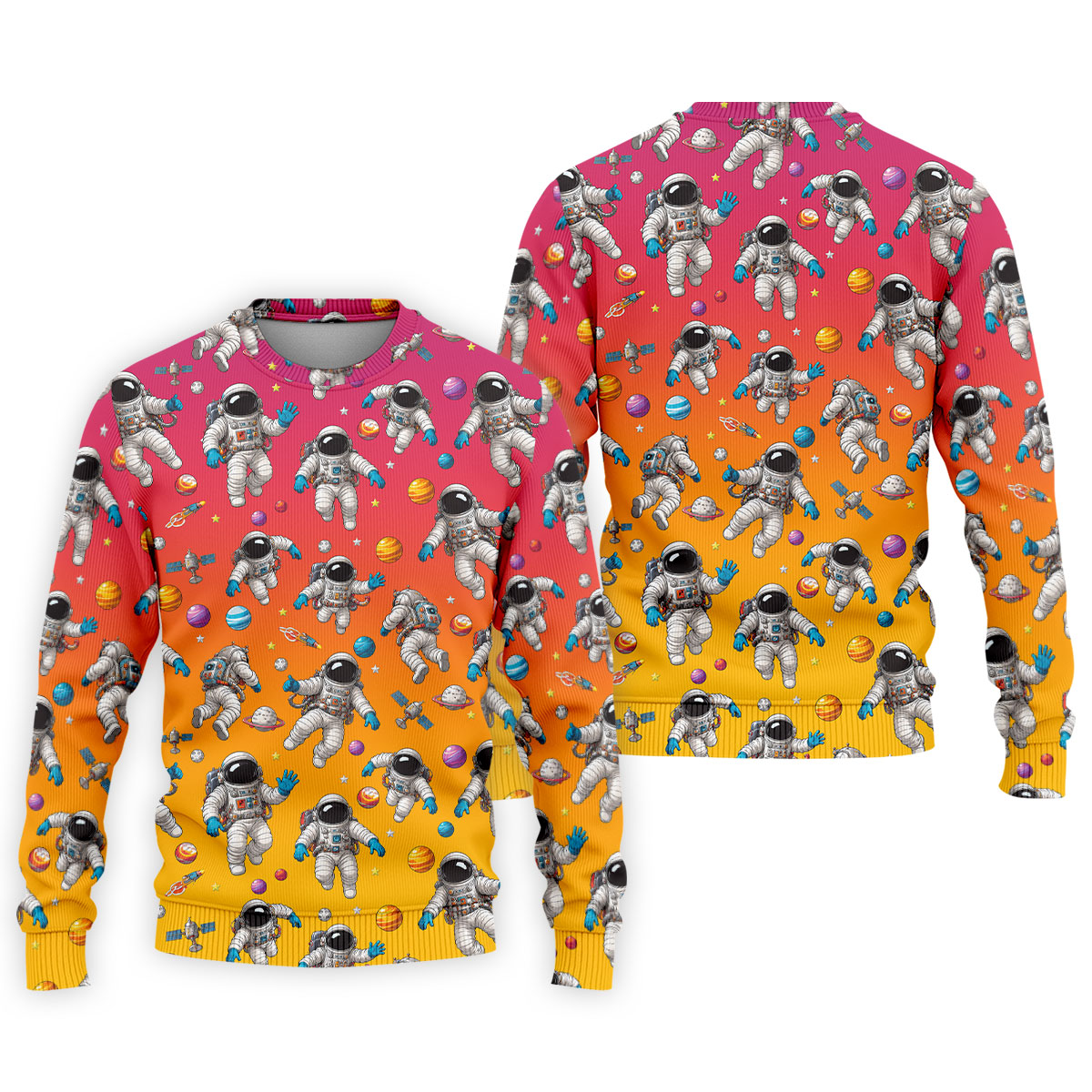 Space Astronaut Hawaiian Golf Shirt, Men's Golf Shirt, Polo Shirts For Men