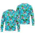 Funny Weightlifting Flamingo Tropical Hawaiian Golf Shirt, Mens Golf Polo, Printed Golf Shirts