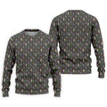 Funny Golf Lesson Alligator Pattern Polo Shirt, Golf Shirts For Men, Mens Golf Apparel
