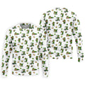 St Patrick's Day Leprechaun Golf And Beer Golf Pose Shamrock Golf Shirt, Golf Shirts For Men