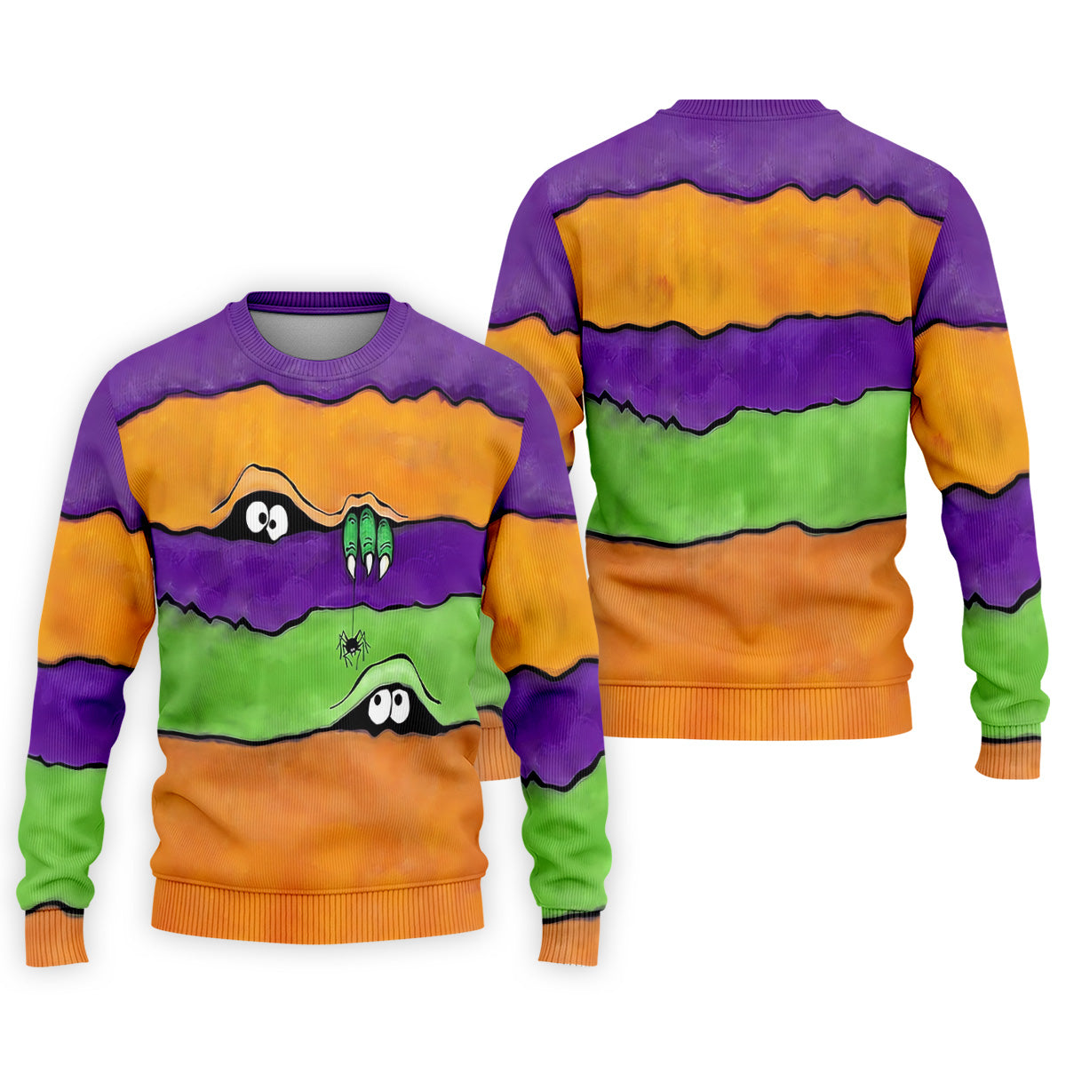 Funny Halloween Peeping Eyes Polo Shirts For Men, Golf Tops For Men, Halloween Golf Shirt