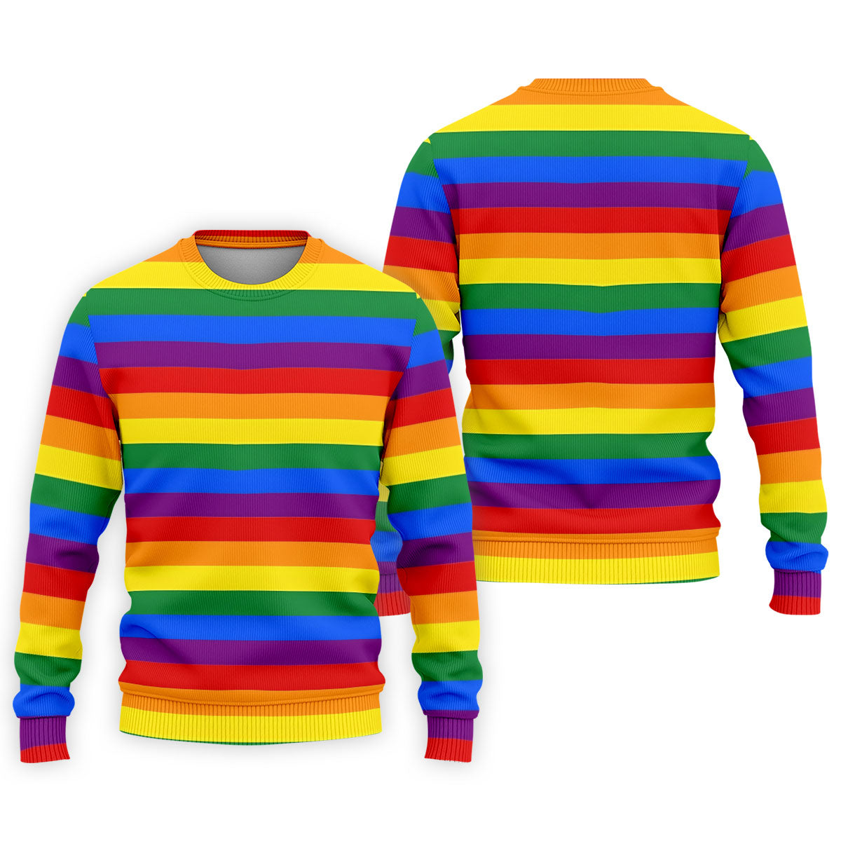 LGBT Rainbow Flag Golf Tops For Men, Pride Month Celebrate Golf Shirts For Men