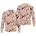 Funny Penis Doodle Pattern Golf Polo Shirt, Men's Golf Apparel, Novelty Golf Shirts For Men