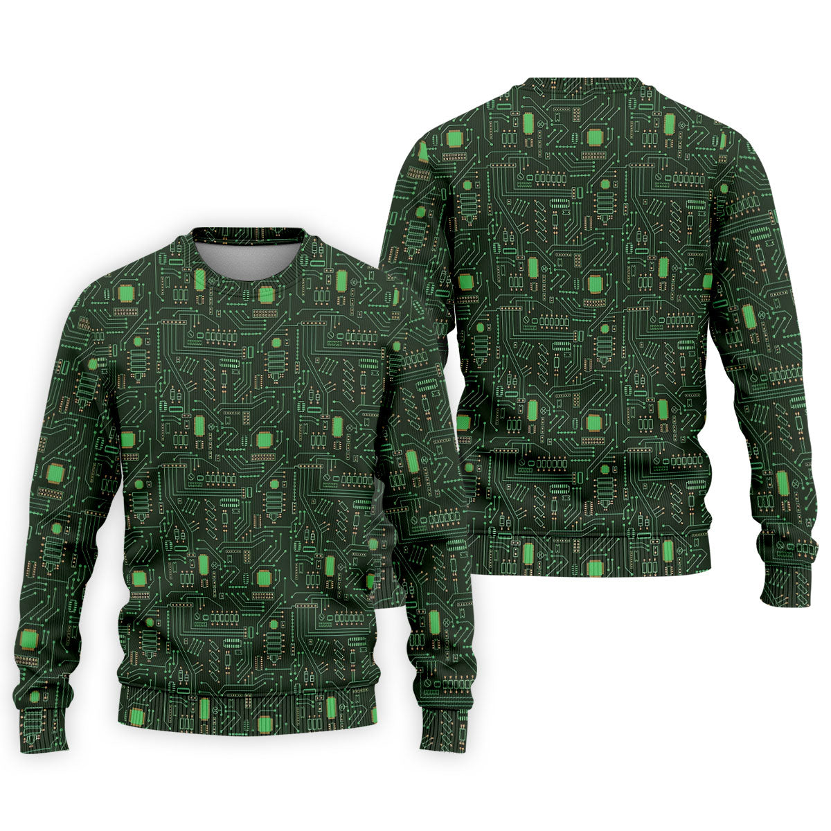 Computer Circuit Board Hawaiian Golf Shirt, Coder Gift Men's Golf Shirt, Polo Shirts For Men