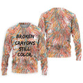 Broken Crayons Still Color Mental Health Awareness Golf Polo Shirt, Mens Golf Polo, Printed Golf Shirts