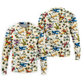 Vintage Airplane Hawaiian Golf Shirt, Tropical Aircraft Pattern, Polo Shirts For Men