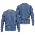 Blue Funny Middle Finger Golf Pattern Polo Shirt, Golf Polo Shirts For Men, Mens Golf Apparel
