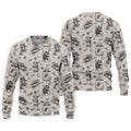 Mice and UFOs in a Fantasy Woodland Pattern Hawaiian Golf Polo, Golf Tops For Men, Golfing Apparel
