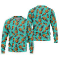 Cool Pineapple Tropical Theme Hawaiian Golf Shirt, Polo Shirts For Men, Golfing Apparel