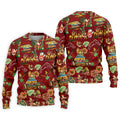 Men's Tropical Santa Surf Shack Golf Shirt, Christmas Golf Shirt, Golf Apparel For Men