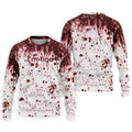 I'm Fine Bloody Splatter Halloween Golf Polo Shirt for Men, Mens Golf Shirts, Golf Apparel For Men