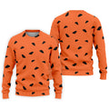 Watermelon Slice Polo Shirt, Orange Summer Design, Golf Shirts For Men