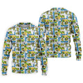 Funny Ninja Turtle Comic Hawaiian Golf Shirt, Mens Golf Polo, Golf Apparel For Men