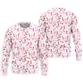 Funny Flamingo Pink Pineapple Tropical Vibe Golf Tops For Men, Men's Funny Golf Shirts, Polo Shirts For Men