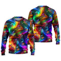 Colorful Disc Golf Basket Swirl Pattern Polo Shirt, Printed Golf Shirts, Hawaiian Golf Shirt, Mens Golf Apparel