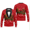 Christmas Mistletoe Vintage Prints Men's Golf Polo Shirts, Christmas Golf Shirt, Golf Gift For Men