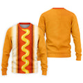 Hot Dog Suit Golf Shirt, Humorous Food Lover Pattern, Golf Shirt For Men
