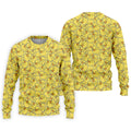 Cute Yellow Rubber Duck Pattern Golf Shirt, Hawaiian Golf Shirt, Mens Golf Shirts, Golf Apparel For Men