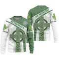 St Patrick's Day Celtic Knotwork Pattern Shamrock Golf Shirt, Polo Shirts For Men, Golf Shirts For Men